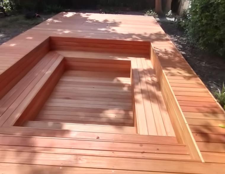 pool conversion sunken firepit Red Grandis Cape Town