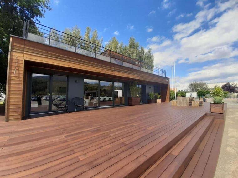 Office Garapa stained Deck Business Protea Heights Cape Town