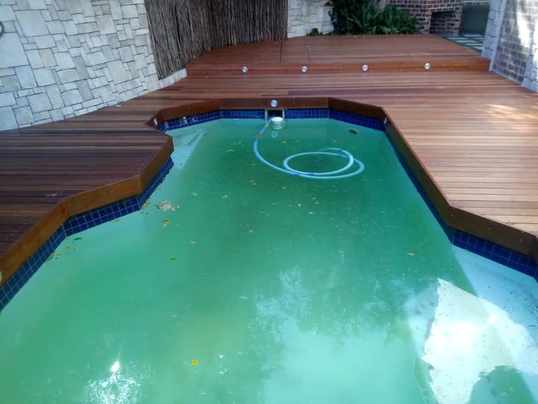 Hardwood Deck Balau with lighting in decking Cape Town South Africa