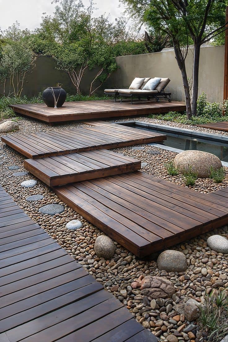 layered backyard decking Cape Town