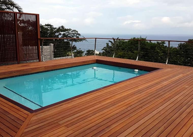 Balau pool Deck with privacy Garapa Fish Hoek Cape Town