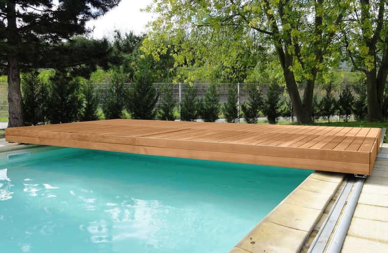 Garapa Manual sliding pool Deck Cape Town